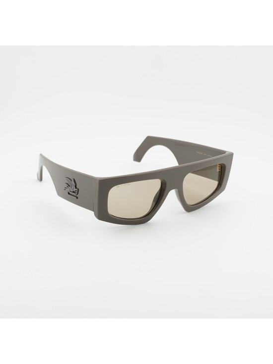 ETRO 0032/G/S 079U QT Sunglasses Mud Geometric Frame, Green Lenses main image 4
